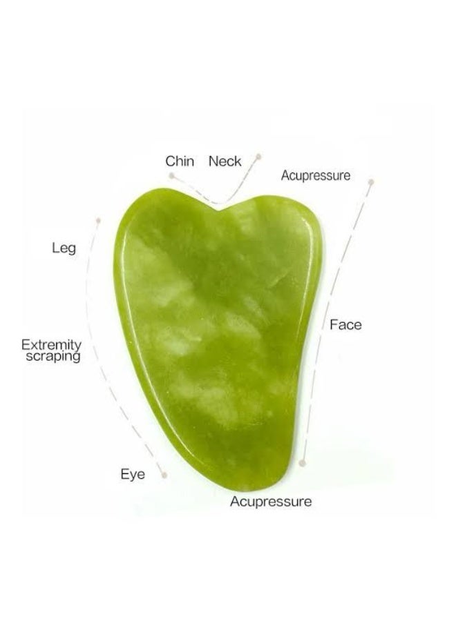 Gua Sha Stone, Natural Stone Guasha green – The Secret to Natural Beauty & Deep Skin Care wrinkle - anti aging - Image 3