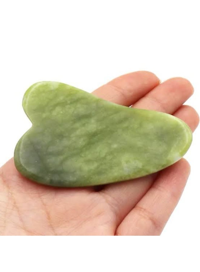 Gua Sha Stone, Natural Stone Guasha green – The Secret to Natural Beauty & Deep Skin Care wrinkle - anti aging - Image 2
