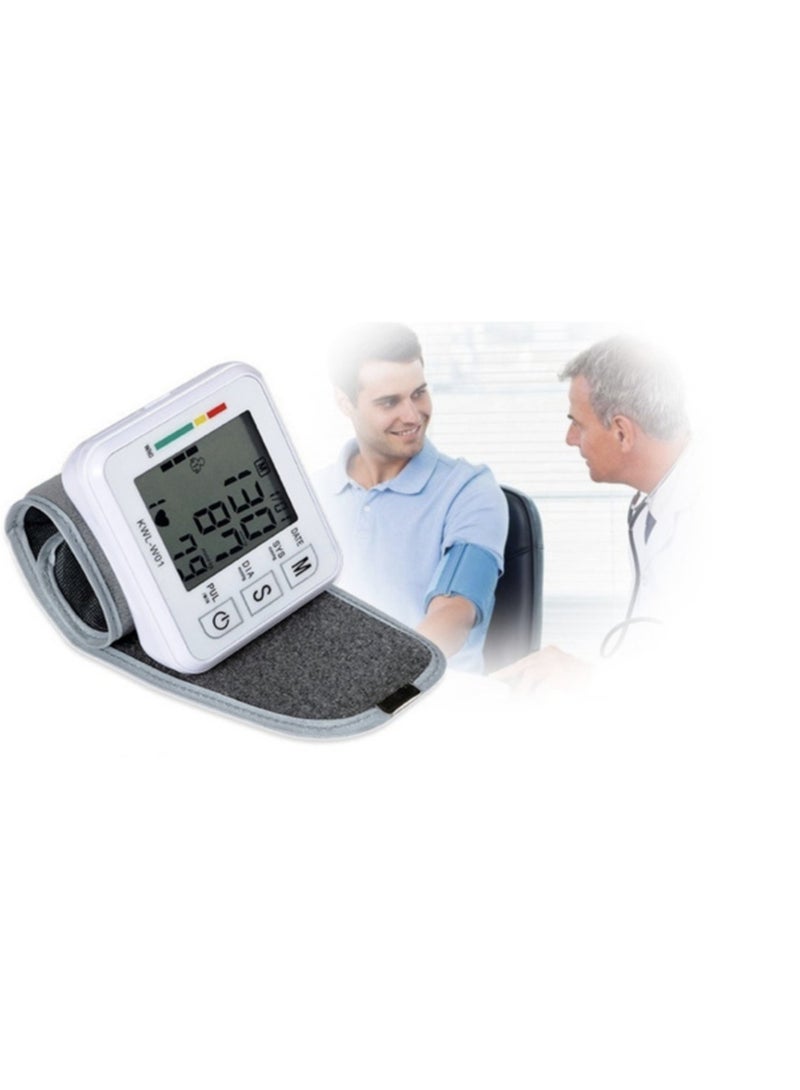 إلترازون مراقب ضغط الدم للرسغ | شاشة عرض رقمية LCD | وظيفة الصوت | جهاز مشبك الرسغ | مراقب نبضات القلب | يخزن حتى 99 قراءة - Image 4