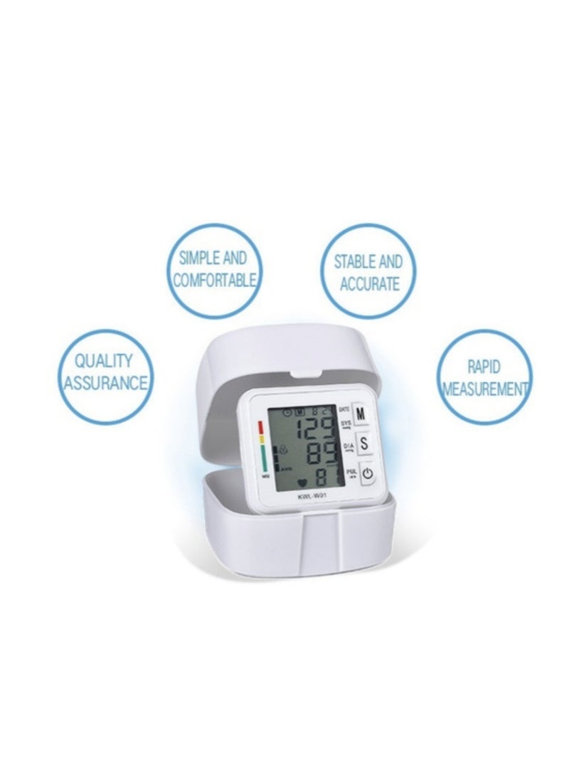 إلترازون مراقب ضغط الدم للرسغ | شاشة عرض رقمية LCD | وظيفة الصوت | جهاز مشبك الرسغ | مراقب نبضات القلب | يخزن حتى 99 قراءة - Image 3