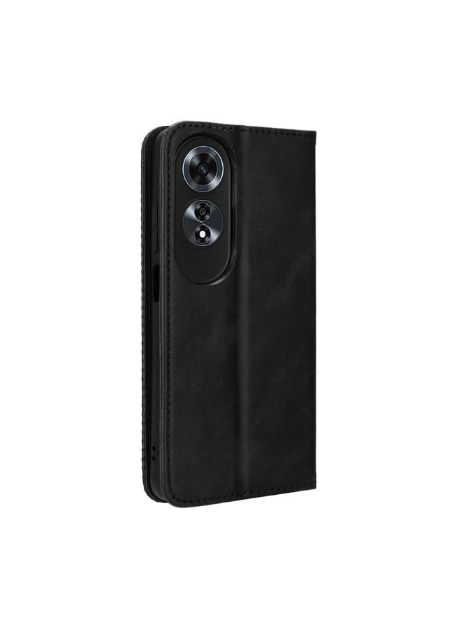 S-TOP Case For OPPO A60 4G Magnetic Buckle Retro Texture Leather Phone Case - Image 3