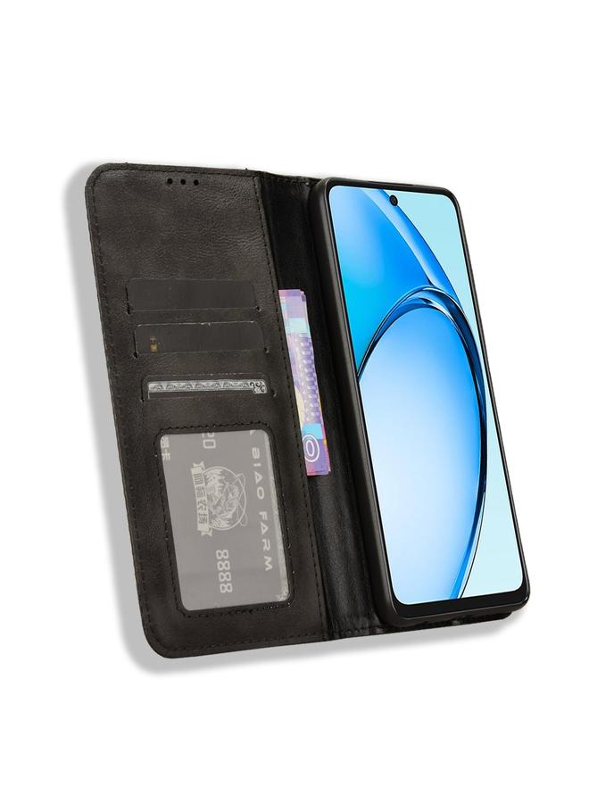 S-TOP Case For OPPO A60 4G Magnetic Buckle Retro Texture Leather Phone Case - Image 4