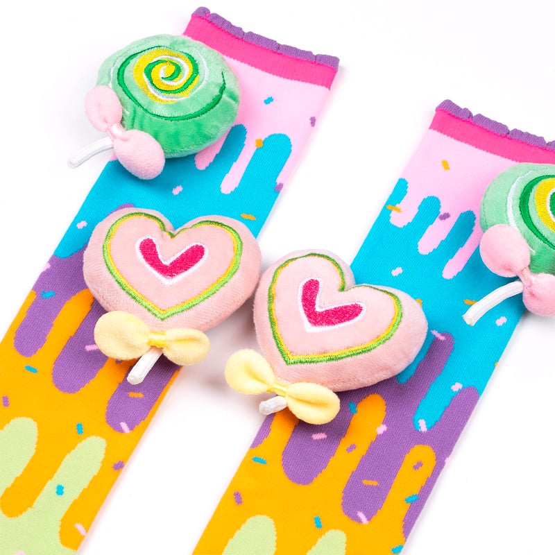 Bibalabili Crazy Socks for Kids â€“ Funny Silly Candy Knee High Socks for Girls Ages 3â€“12, Colorful Wacky Socks (Candy) - Image 5