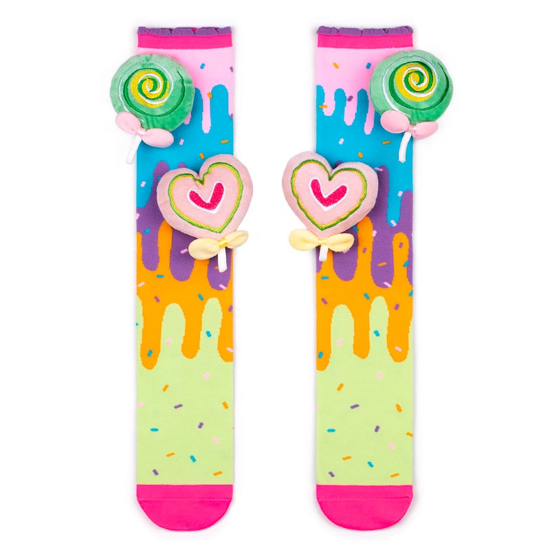 Bibalabili Crazy Socks for Kids â€“ Funny Silly Candy Knee High Socks for Girls Ages 3â€“12, Colorful Wacky Socks (Candy) - Image 4