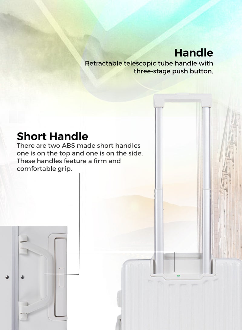 ستارجولد حقيبة الأمتعة TPC حقيبة جانبية صلبة بعجلات دوارة 360 درجة وحقيبة سفر بنظام قابل للقفل - Image 2