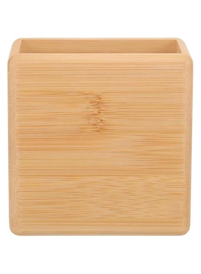 Remote Control Wall Storage Box Cell Phone Stand Tv Mount Headphone Stand Controller Holder Phone Holder Tv Stand Remote Controller Rack Holder Bamboo Wood Hollow Out - Image 1