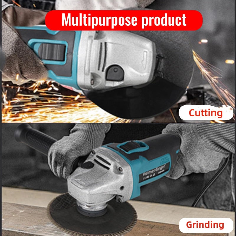Heimerdinger Brushless Angle Grinder Compatible with Makita 18V Battery,4-1/2-Inch High-Power Angle Grinder for Metal,Tile Cutting and Grinding-Tool Only - Image 5