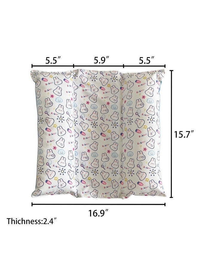 Ymid Select Rabbit Bunny Lounger Pillow Cuddle Cushion Bed with Flannel and Cooling Mat Bunny Flop Mat Snuggle Bed - Image 2