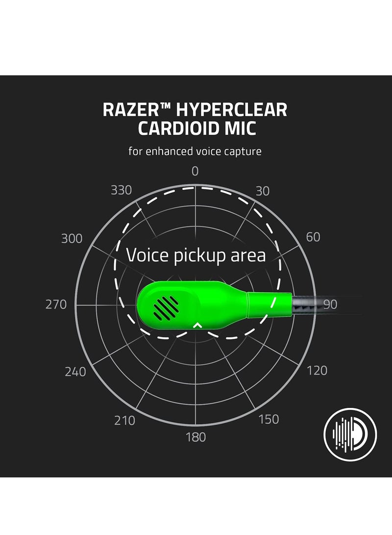 ريزر سماعة رأس سلكية Razer Black Shark V2: صوت محيطي 7.1، محركات 50 مم، وسادات أذن من رغوة الذاكرة لجهاز الكمبيوتر، PS4، PS5، سويتش، Xbox 3.5 الأخضر V2X - Image 4