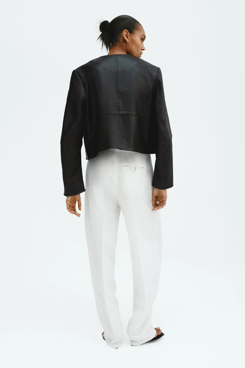 H&M  Short leather jacket for Women | Best Price UAE