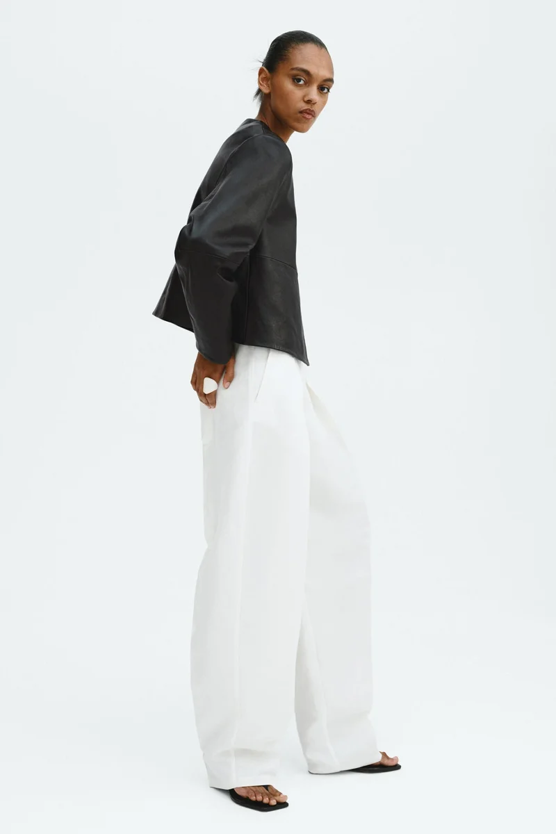 H&M Short leather jacket