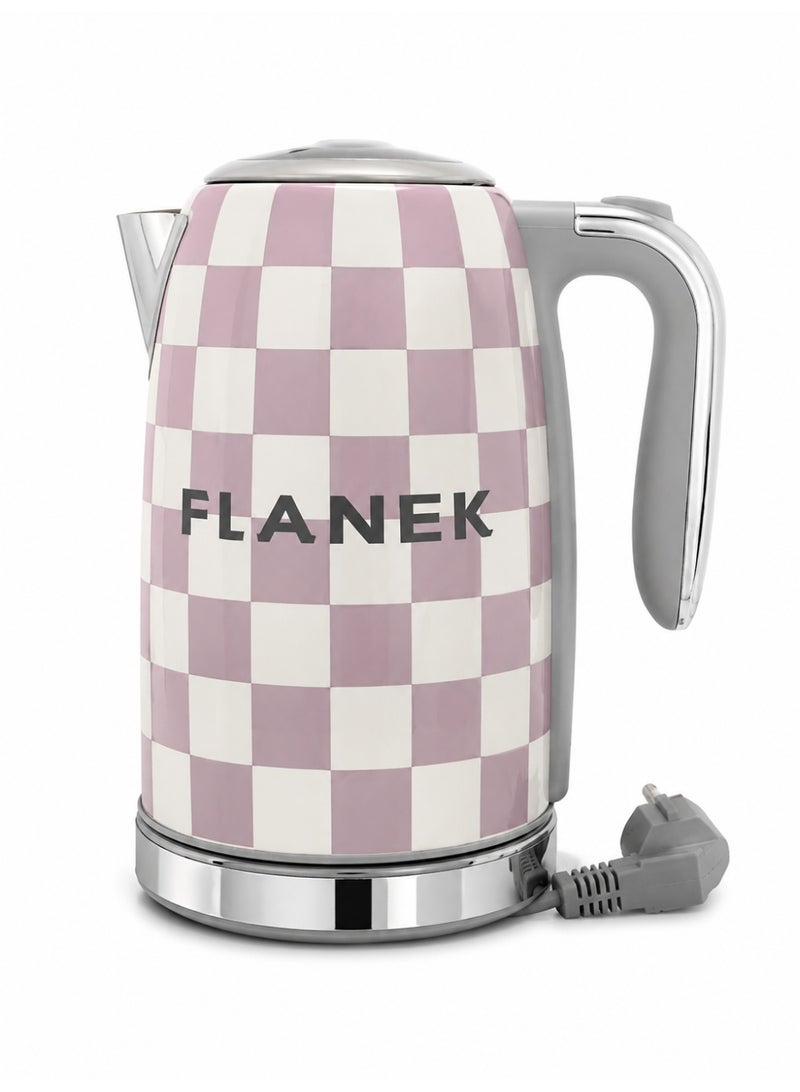 Healthy 1.7L electric kettle, 2200W borosilicate glass tea kettle with food-safe materials, automatic shut-off and boil-dry protection, cordless rapid boiling kettle, BPA free - Image 1