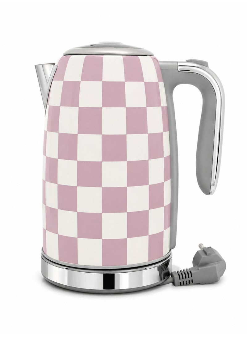 Healthy 1.7L electric kettle, 2200W borosilicate glass tea kettle with food-safe materials, automatic shut-off and boil-dry protection, cordless rapid boiling kettle, BPA free - Image 2