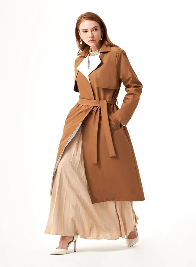 ميزال TRENCH COAT WITH COLLAR GARNISH
