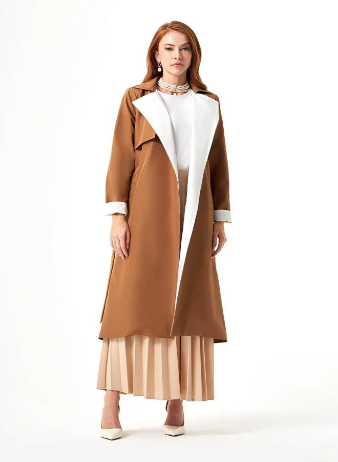 ميزال TRENCH COAT WITH COLLAR GARNISH