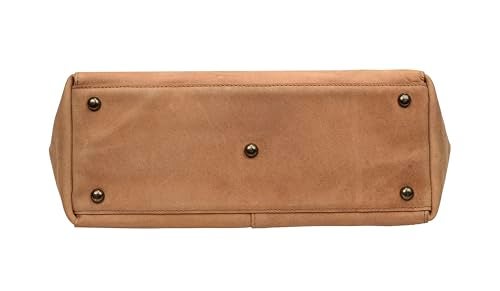 ANTONIO VALERIA Ava Cognac Premium Leather Tote/Top Handle Shoulder Bag for Women - Image 4