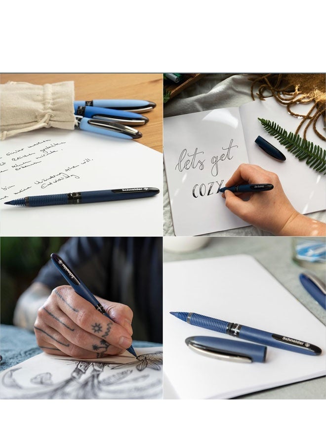 شنايدر قلم حبر جاف للأعمال، رأس فائق النعومة 0.6 مم، بنفسجي - Image 3