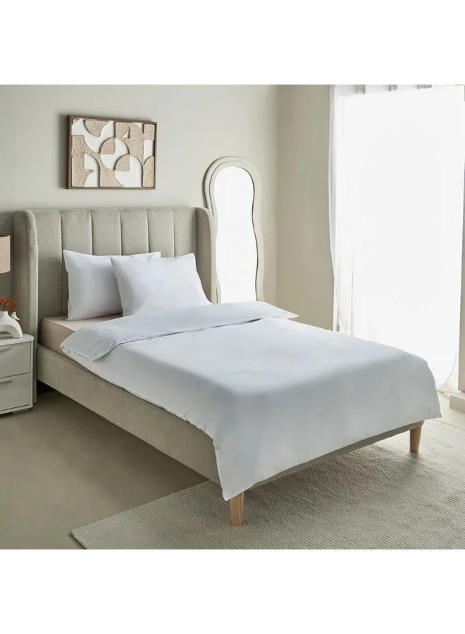 Home Box Purely-percale 2-Piece 300TC Percale Single Duvet Quilt Cover Set 200 x 135 cm