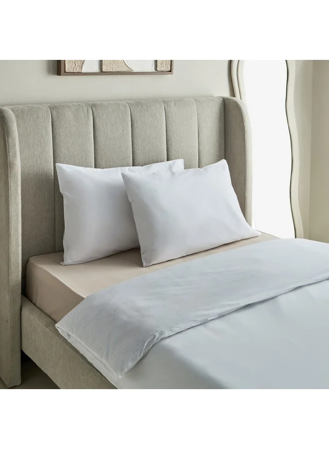 Home Box Purely-percale 2-Piece 300TC Percale Single Duvet Quilt Cover Set 200 x 135 cm