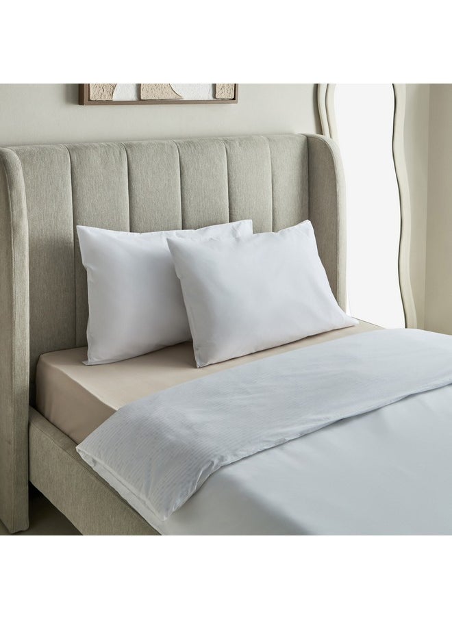 Home Box Purely-percale 2-Piece 300TC Percale Single Duvet Quilt Cover Set 200 x 135 cm  - Image 2