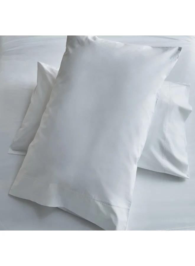 Home Box Purely-percale 2-Piece 300TC Percale Single Duvet Quilt Cover Set 200 x 135 cm
