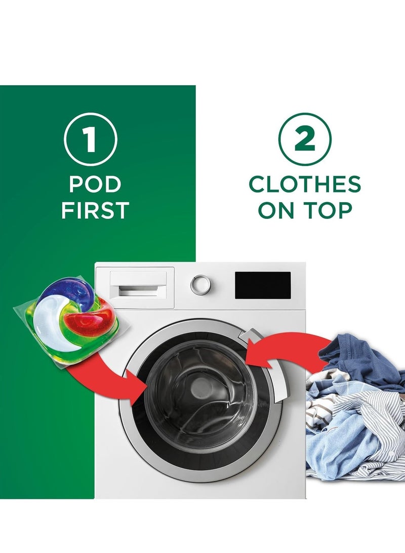 Ariel The Big One Laundry Liquid Pods Original, 80 Count, 2X Stain & Odour Removal Power, Built-In Pre-Treat, Fast Dissolving Even in Cold Wash - Image 3