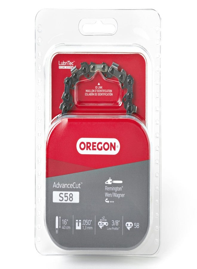 Oregon S58 AdvanceCut Replacement Chainsaw Chain for 16-Inch Guide Bars, 58 Drive Links, Pitch: 3/8", .050" Gauge, Fits Remington, Skil, Wen, and More - Image 5