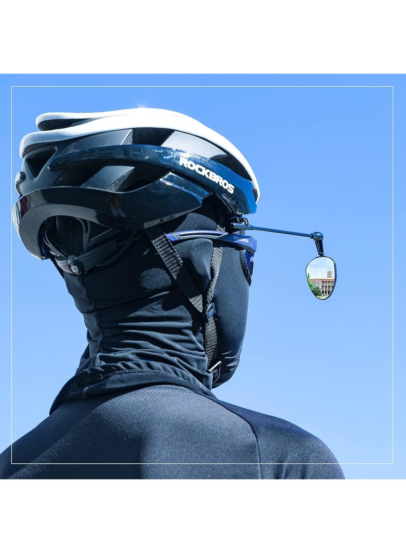 SOLARAE Bike Helmet Mirror, Fully Adjustable Rear View Bicycle Helmet Mirror for Cycling, Ultra-Clear Glass Safety Mirror, 360 Degree Bicycle Rear View Wide Angle Mirror (2 Pack) - Image 5