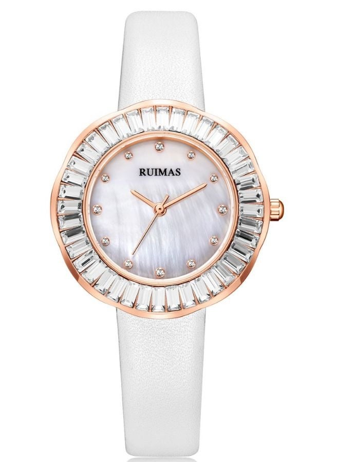 رويماس ساعة يد نسائية من Ruimas فاخرة بسوار جلدي مقاومة للماء - Image 1
