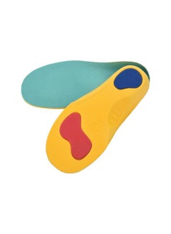 Orthotic Insoles for Kids Prevent Flatfoot, Foot Valgus, Foot Pronation etc Breathable Shockproof 3D Shoe Pads Inserts Boys Girls (S)