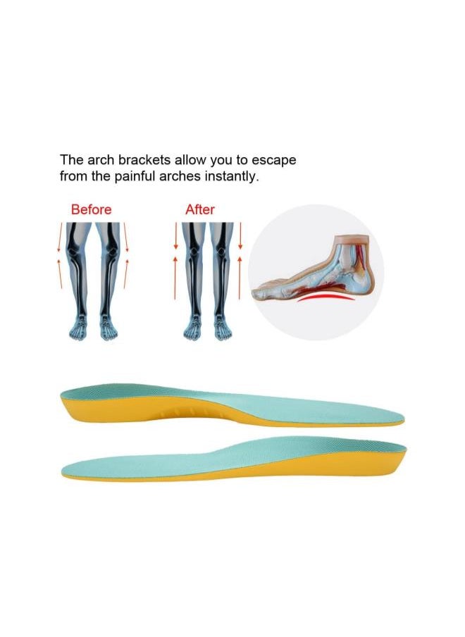 Generic - Orthotic Insoles for Kids Prevent Flatfoot, Foot Valgus, Foot Pronation etc Breathable Shockproof 3D Shoe Pads Inserts Boys Girls (S) - Image 1