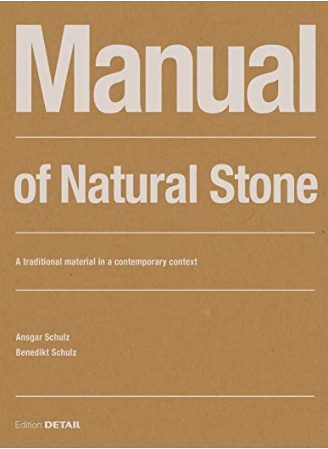 Manual of Natural Stone 