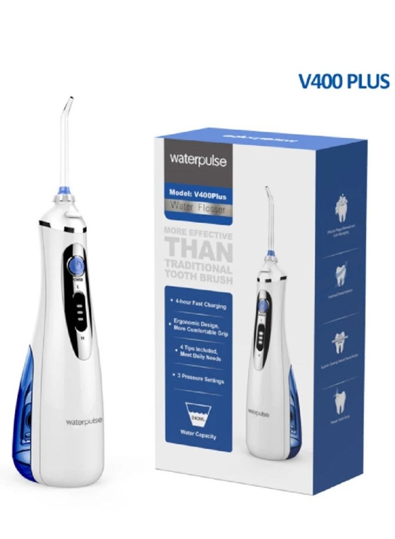 waterpluse Waterpulse V400 Plus Oral Irrigator Water Flosser Electric Oral Irrigator Mouth Cleaning Dental Irrigator Portable Water Floss - Image 1