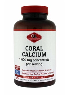 Olympian Labs Coral Calcium | 1g Per Serving | 1000 mg | 270 Capsules Supporting Healthy Bones and Joints  - Image 1