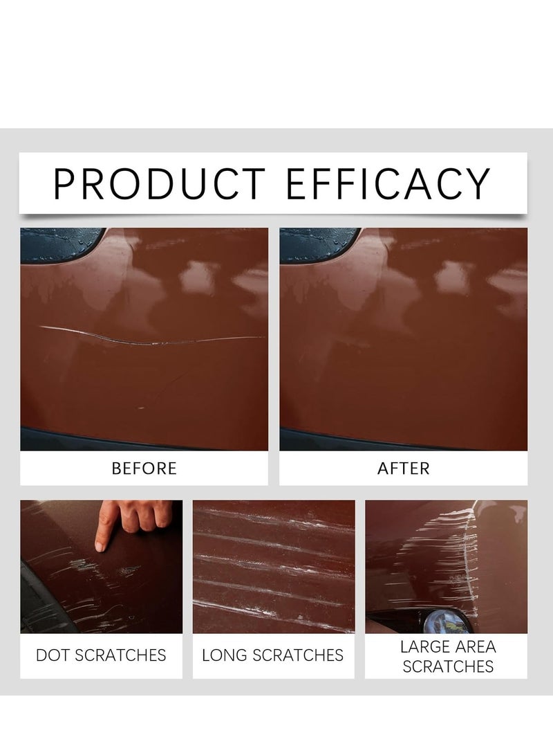 Homonth Touch Up Paint for Cars, Automotive Paint, 2 in 1 Car Touch Up Paint Erase Car Scratches Pen for Vehicles, Quick & Easy to Repair Universal Car Paint (Brown) - Image 2