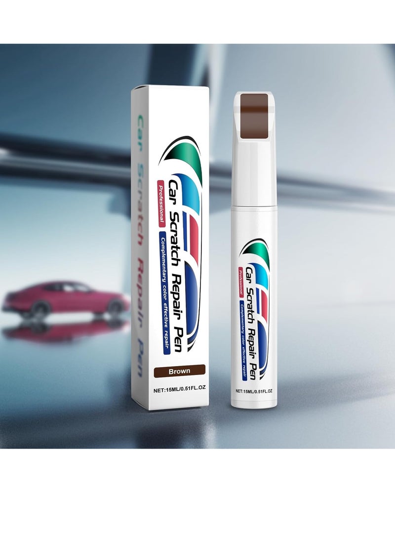 Homonth Touch Up Paint for Cars, Automotive Paint, 2 in 1 Car Touch Up Paint Erase Car Scratches Pen for Vehicles, Quick & Easy to Repair Universal Car Paint (Brown) - Image 5