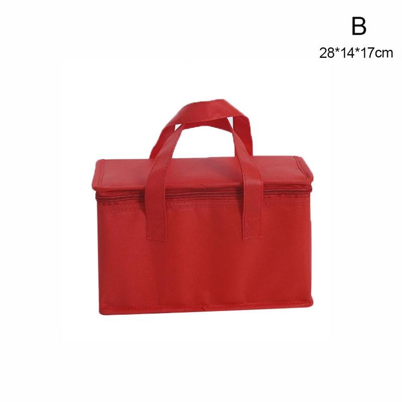 Non-woven aluminum foil insulated bags for advertising, takeout food storage bags, handles, zippered ice packs, and refrigerated picnic bags. - Image 1