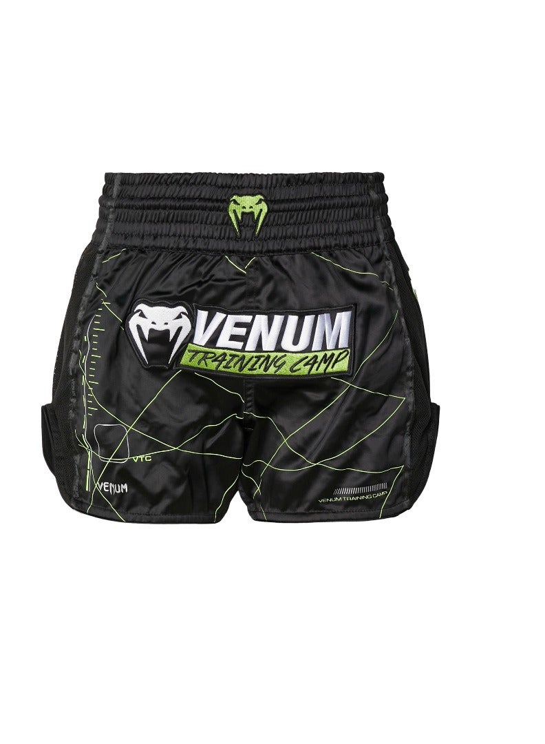 VENUM VENUM TRAINING CAMP 4.0 MUAY THAI SHORTS BLACK/NEON GREEN  - Image 2