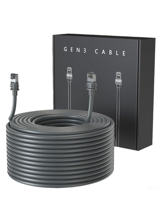 Starlink Gen 3 Replacement Cable - [Length: 23m/30m/46m] High-Speed 2000Mbps Waterproof Ethernet Cable for Starlink Standard V3, Outdoor Rated, Grey - Image 1