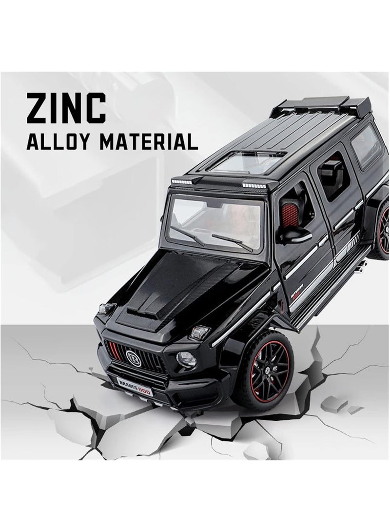 Mercedes-Benz Brabus G800 Diecast Model Car – 1:24 Scale White Alloy SUV Toy with Pull-Back, Sound & Light – Collectible Gift for Kids & Car Enthusiasts - Image 2