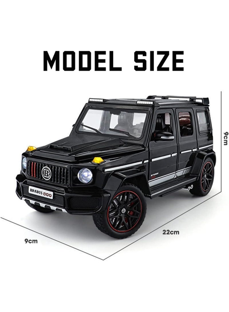 Mercedes-Benz Brabus G800 Diecast Model Car – 1:24 Scale White Alloy SUV Toy with Pull-Back, Sound & Light – Collectible Gift for Kids & Car Enthusiasts - Image 5