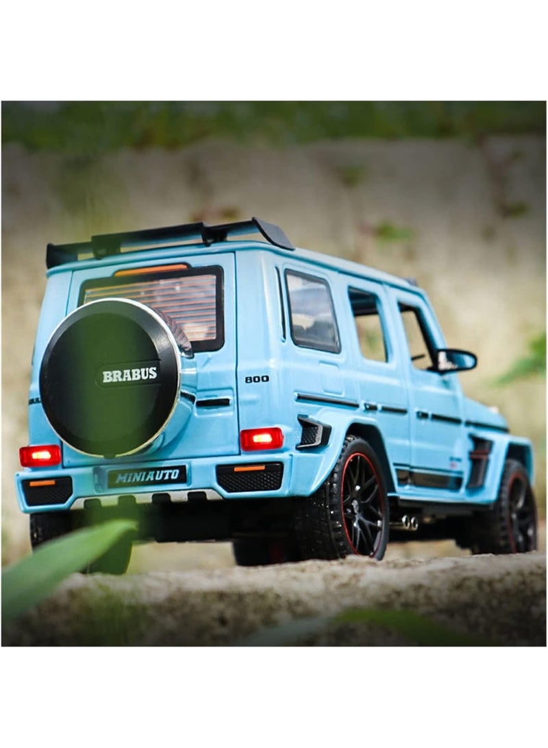 Mercedes-Benz Brabus G800 Diecast Model Car – 1:24 Scale White Alloy SUV Toy with Pull-Back, Sound & Light – Collectible Gift for Kids & Car Enthusiasts - Image 4
