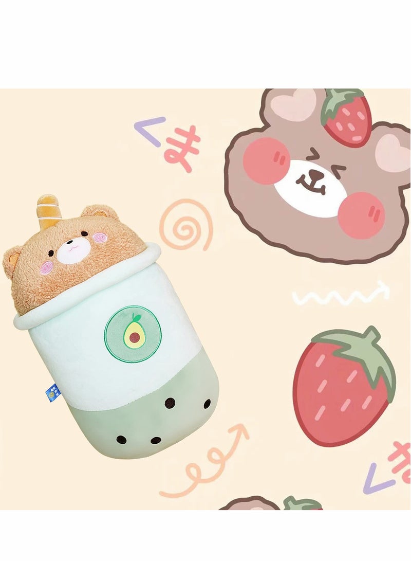 KASTWAVE Plush Toy, Stuffed Bubble Tea Plushie Pillow Lovely Milk Pillows, Body Hugging Super Soft for Kids, Kawaii Toys Gifts Boys Girls  - Image 5