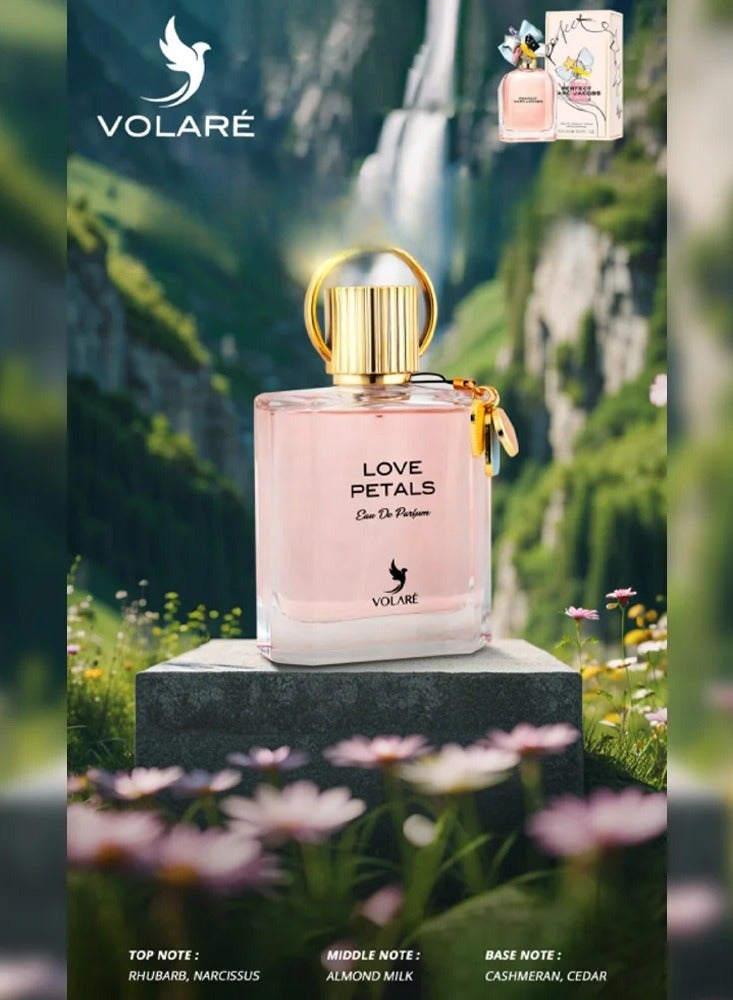VOLARE Love Petals Eau de Parfum for women ( Inspired by Marc Jacobs Perfect‏‏ ) - 100ml  - Image 2