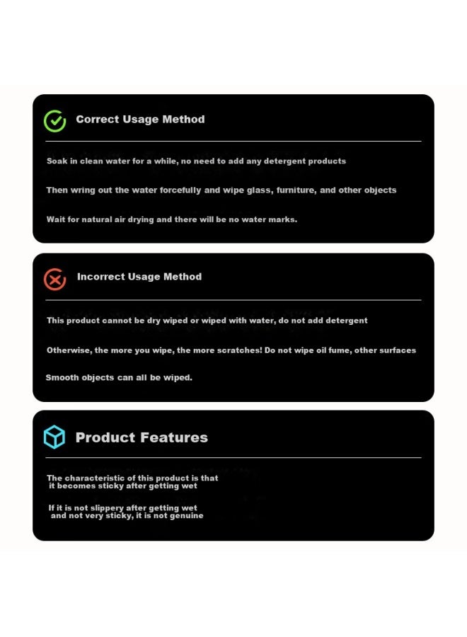 Coodora Magic Cleaning Cloth, 5-pack, Glass Cleaning Tool, Lint-free, No Water Marks, For Mirrors, Windows, Car Washing And Cleaning - Image 5