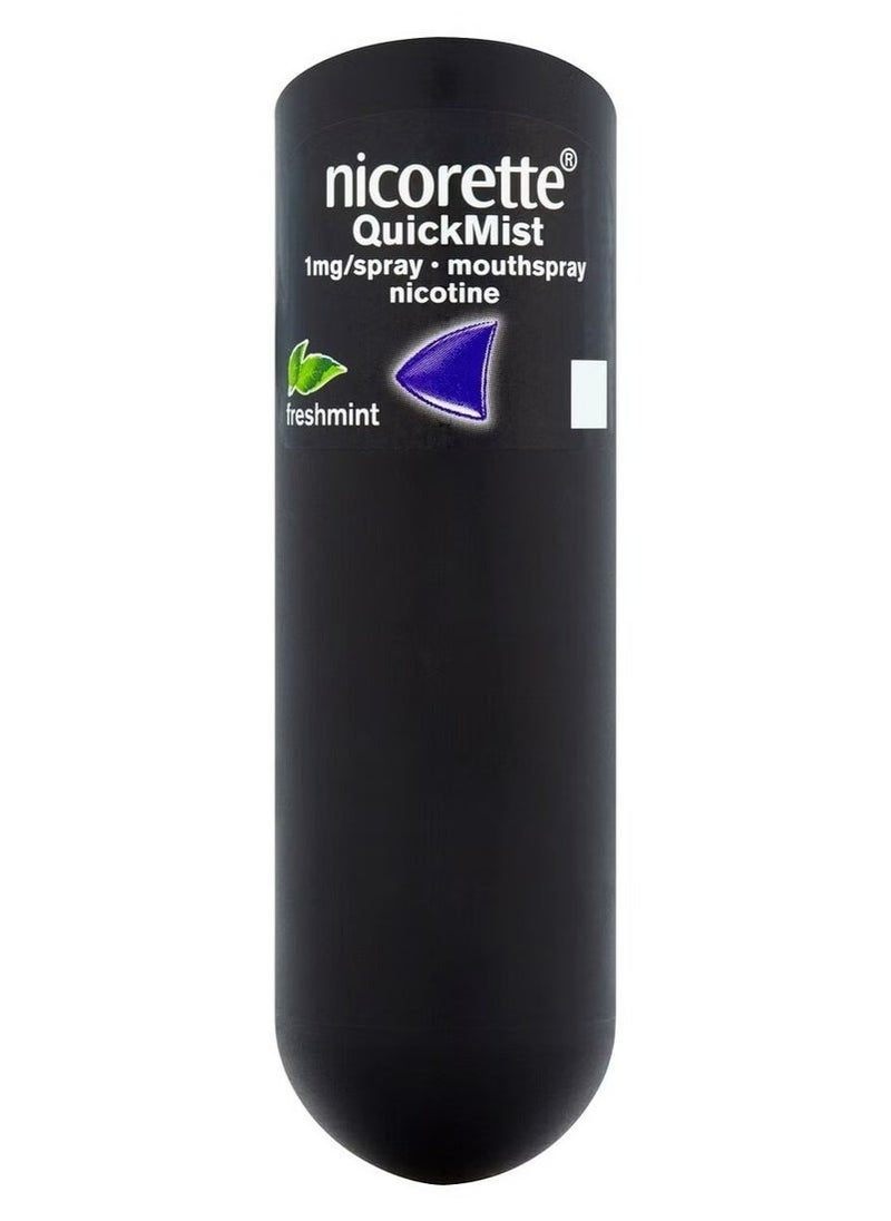 nicorette Quickmist SmartTrack Mouth Spray Freshmint 150 Sprays  - Image 1