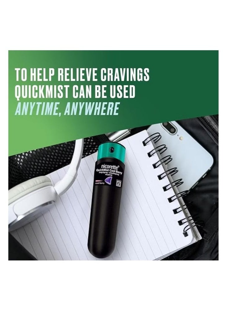 nicorette Quickmist SmartTrack Mouth Spray Freshmint 150 Sprays  - Image 3