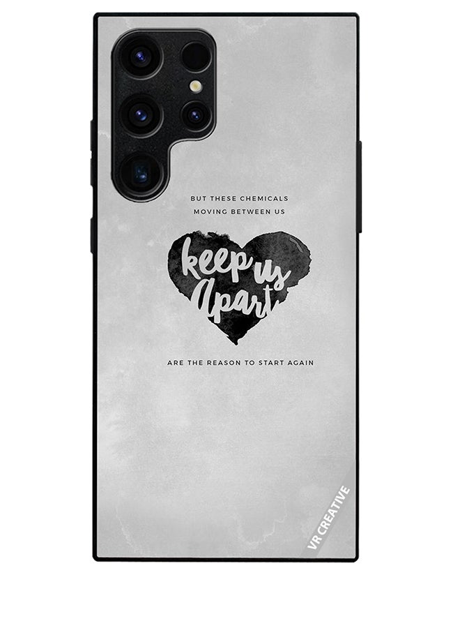 VR CREATIVE Protective Case Cover For Samsung Galaxy S25 Ultra Keep Us Apart Design Multicolour