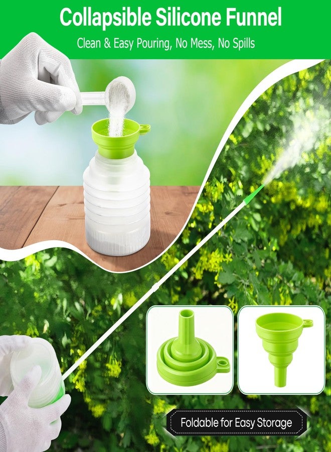Mysora Adjustable 12'' to 36'' Diatomaceous Earth Powder Duster Kit, Diatomaceous Earth Dust Applicator with Scoop, 14g Funnel & Protective Gloves, Powder Sprayer for Indoor Outdoor Use (Green - Image 4