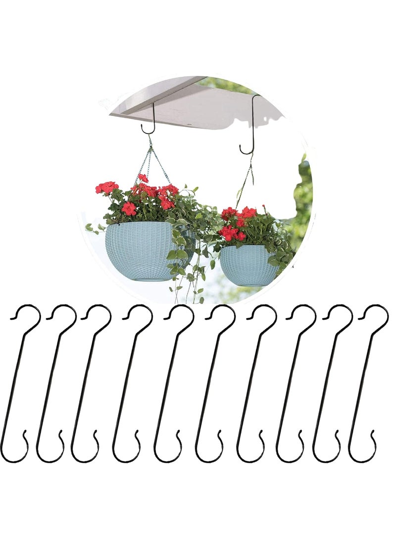 Leafy Tales Leafy Tales 16 inch Metal S Hooks for Hanging Pot Extension Pack of 10 pcs XL Size  - Image 1